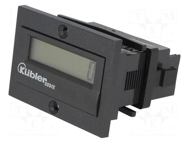 Counter: electronical; LCD; speed; 99999999; IP65; IN 1: contact KÜBLER CODIX-LP-1