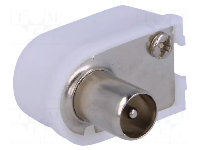 Connector: coaxial 9.5mm (IEC 169-2); plug; male; angled 90° Goobay COAX-PLUG2