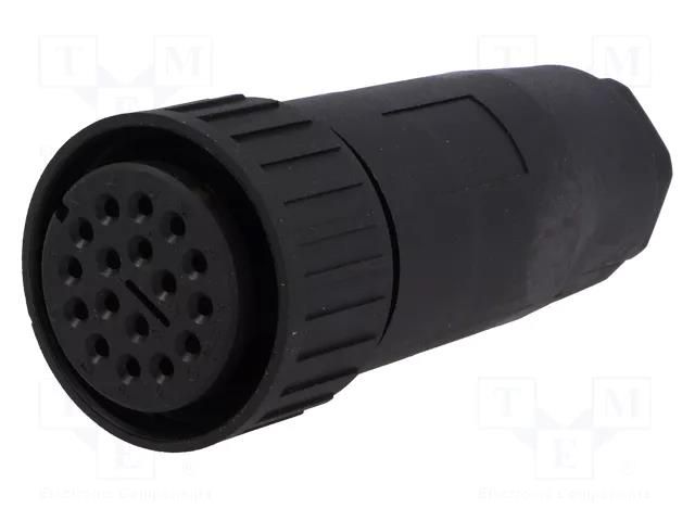 Connector: circular; plug; CM; IP67; PIN: 17; Plating: silver plated HIRSCHMANN CM06EA20-29S