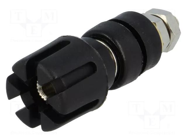 Connector: 4mm banana; socket; 30A; 60VDC; 48mm; black; 30mΩ CLIFF CL159709