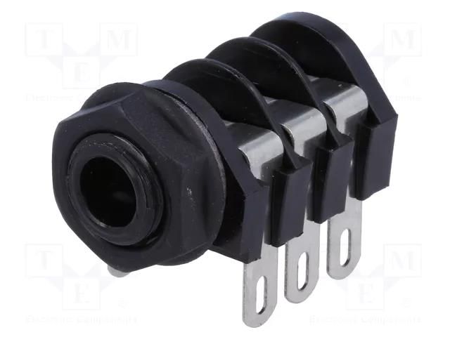 Connector: Jack 6,3mm; socket; female; stereo,with triple switch CLIFF CL1220A