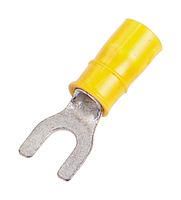 CRIMP TERMINAL, FORK, #10, 10AWG, YELLOW 34176