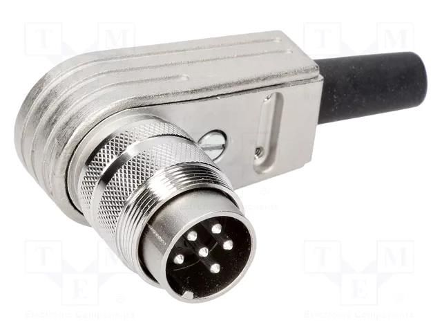 Connector: M16; plug; male; soldering; for cable; PIN: 6; 5A; 300V AMPHENOL C091-T3400-005