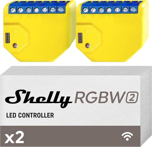 Wi-Fi kontroller LED ribadele Shelly RGBW2 x2 3800235264430 3800235264430