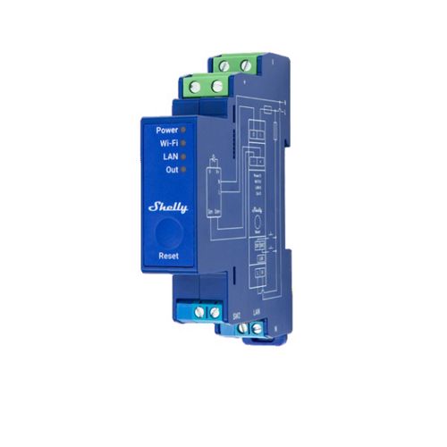 Shelly Pro Dimmer 0/1-10V PM - 1-kanaliline WiFi valgustusjuhtimispult DIN rööpale 3800235268209 3800235268209