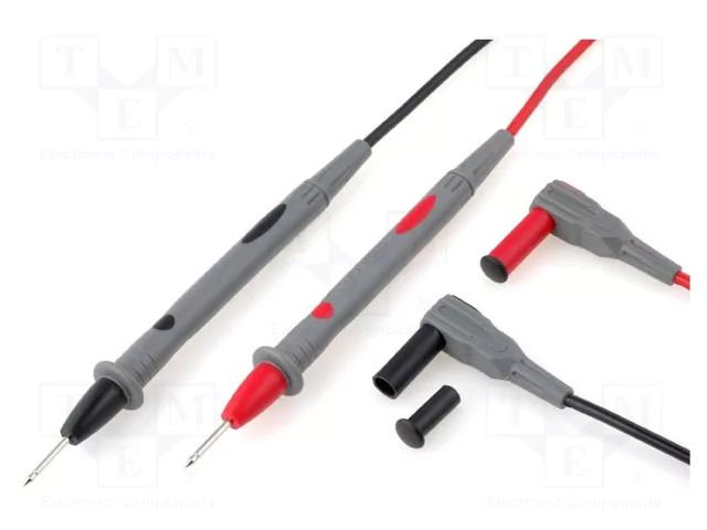 Test leads; Urated: 60VDC; Len: 0.8m; probe tip,banana plug 4mm AXIOMET PPOM-14