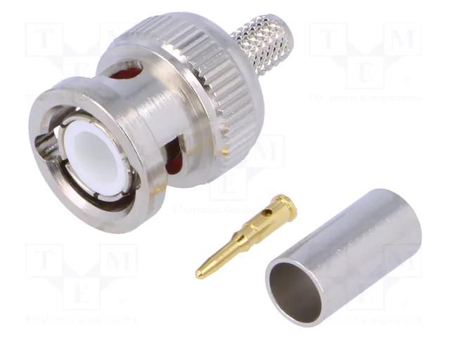 Connector: BNC; plug; male; straight; 50Ω; B9907,RG58; Ømax: 5mm NINIGI BNC-104