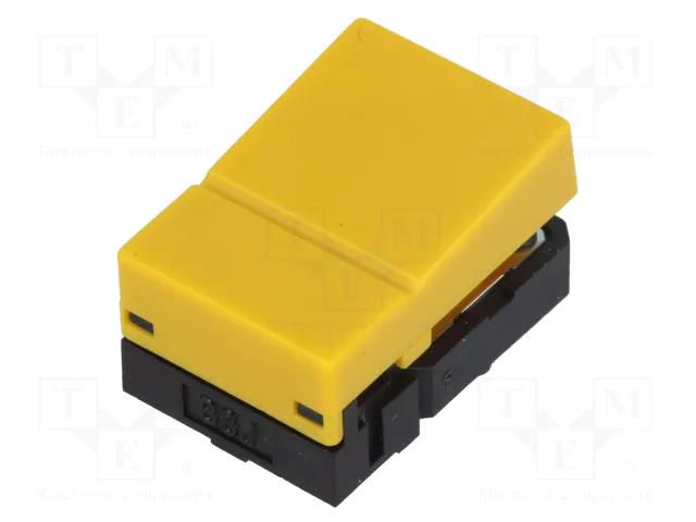 Switch: keypad; Pos: 2; SPST-NO; 0.05A/24VDC; yellow; none; THT; box OMRON Electronic Components B3J-1300