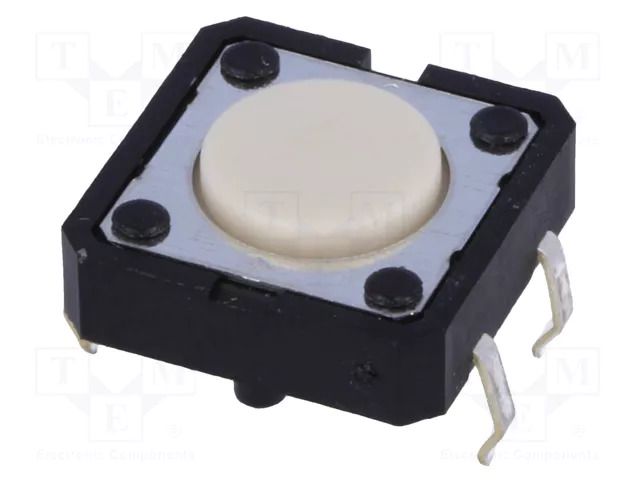 Microswitch TACT; SPST-NO; Pos: 2; 0.05A/24VDC; THT; none; 1.27N OMRON Electronic Components B3F-4000