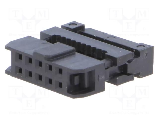 Connector: IDC; plug; female; PIN: 10; IDC; for ribbon cable; 2mm CONNFLY AWP2-10