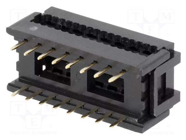 Connector: IDC; PIN: 16; for ribbon cable; 2.54mm; 2x8; 1.27mm CONNFLY AWDIL/R-16P