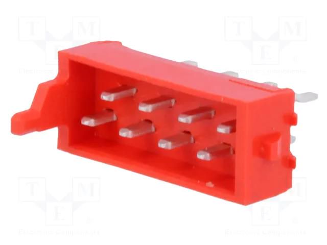 Micro-MaTch; socket; male; PIN: 8; THT; on PCBs; 1.5A; 2x4; straight TE Connectivity AMP-7-215464-8