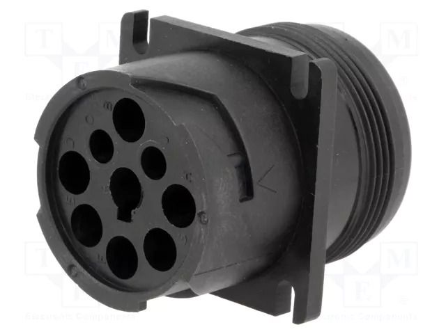 Connector: wire-wire; socket; male; AHD; PIN: 9; for panel mounting AMPHENOL AHD10-9-1939P