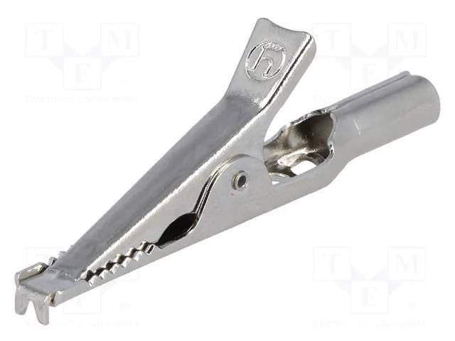 Crocodile clip; 5A; 60VDC; Grip capac: max.16mm; Socket size: 4mm HIRSCHMANN T&M AGF20