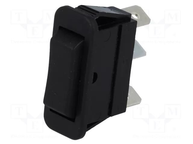 ROCKER; SP3T; Pos: 3; (ON)-OFF-(ON); 16A/250VAC; 20A/28VDC; black BULGIN AE-C1522ABAAA