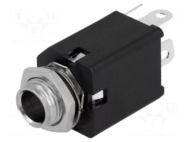 Connector: Jack 6,3mm; socket; female; mono; ways: 2; straight AMPHENOL ACJM-MVS-2S