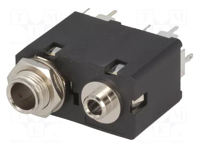 Connector: Jack 3,5mm + Jack 6,3mm; socket; female; mono,double AMPHENOL ACJM-MVD985-2S