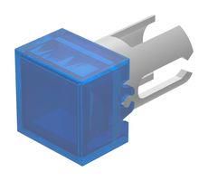 LED LENS, BLUE, SQUARE, PLASTIC 19-951.6