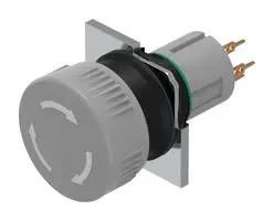 SWITCH ACTUATOR, GREY, 24.5MM, STOP SW 51-252.0268