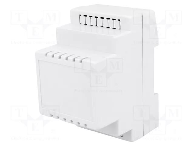 Enclosure: for DIN rail mounting; Y: 90mm; X: 53mm; Z: 71mm; ABS MASZCZYK ABS-73