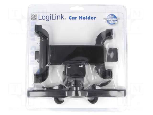 Car holder; black; for headrest LOGILINK AA0031