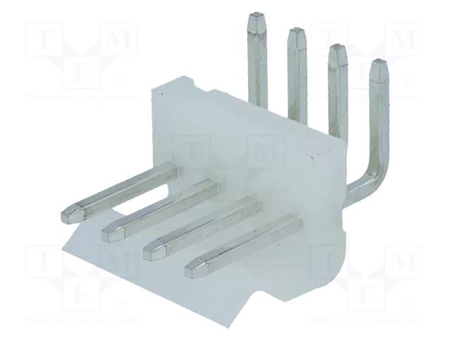 Connector: wire-board; socket; male; PIN: 4; 7A; 250V; angled 90° JOINT TECH A3960WR-04P