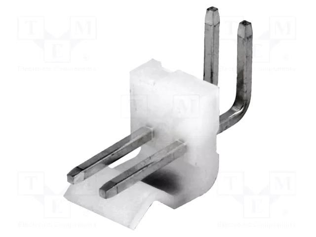 Connector: wire-board; socket; male; PIN: 2; 7A; 250V; angled 90° JOINT TECH A3960WR-02P
