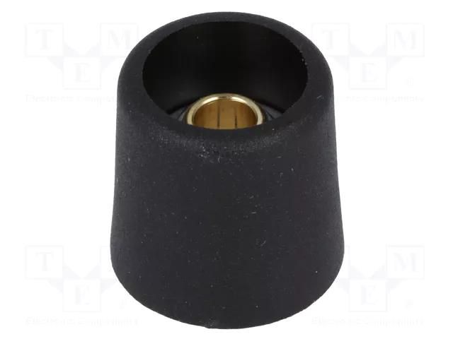 Knob; without pointer; polyamide; Øshaft: 6mm; Ø16x16mm; black OKW A3116069