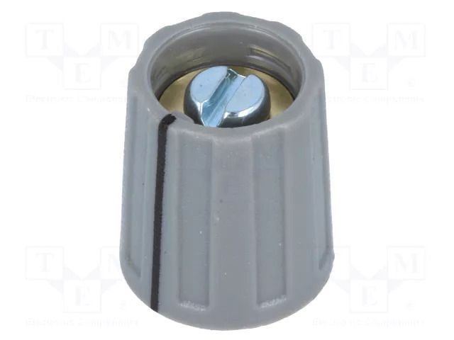 Knob; with pointer; ABS; Øshaft: 6mm; Ø13.5x15.5mm; black; A2613 OKW A2613068