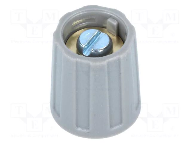 Knob; without pointer; ABS; Øshaft: 4mm; Ø13.5x15.5mm; grey; A2513 OKW A2513048