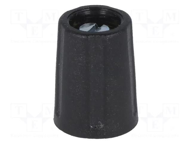 Knob; without pointer; ABS; Øshaft: 4mm; Ø10.5x14mm; black; A2510 OKW A2510040