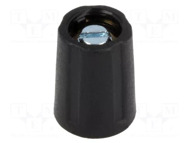 Knob; without pointer; ABS; Øshaft: 3mm; Ø10.5x14mm; black; A2510 OKW A2510030