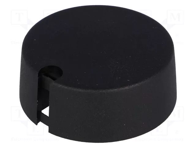 Knob; with pointer; plastic; Øshaft: 6.35mm; Ø40x16mm; black; A10 OKW A1040639