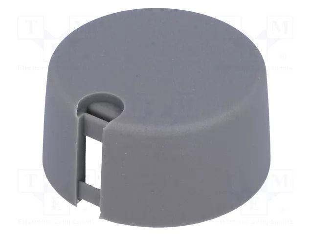 Knob; with pointer; plastic; Øshaft: 6mm; Ø31x16mm; grey; push-in OKW A1031648