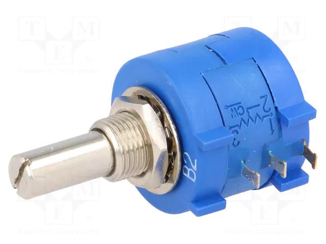 Potentiometer: shaft; multiturn; 2kΩ; 2W; ±5%; 6.35mm; linear SR PASSIVES POT2218M2-2K