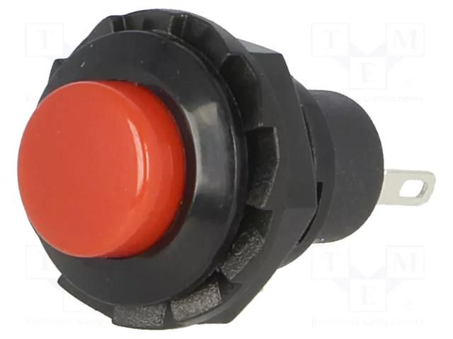 Switch: push-button; Pos: 2; SPST-NO; 1.5A/250VAC; OFF-(ON) SCI PS502A-BR