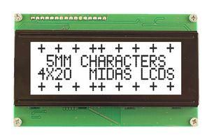 LCD MODULE, 20 X 4, COB, 4.75MM, FSTN MC42005A6W-FPTLWS-V2