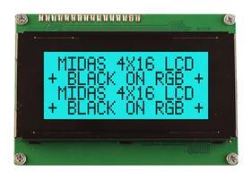 LCD MODULE, 16 X 4, COB, 4.76MM, FSTN MD41605A6W-FPTLRGB