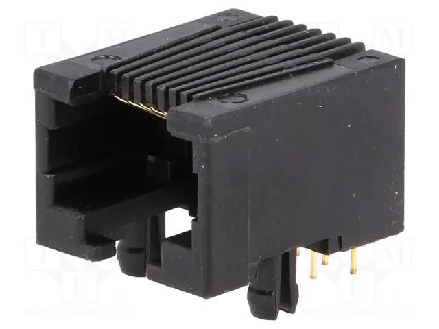 Connector: RJ45; socket; PIN: 8; 8p8c; on PCBs,PCB snap; THT ADAM TECH MTJ-885X1