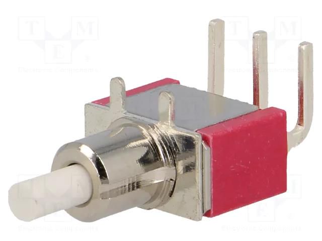 Switch: push-button; Pos: 2; SPDT; 1A/125VAC; 1A/28VDC; ON-(ON) IC SWITCHES IC1507P1B20M6QE