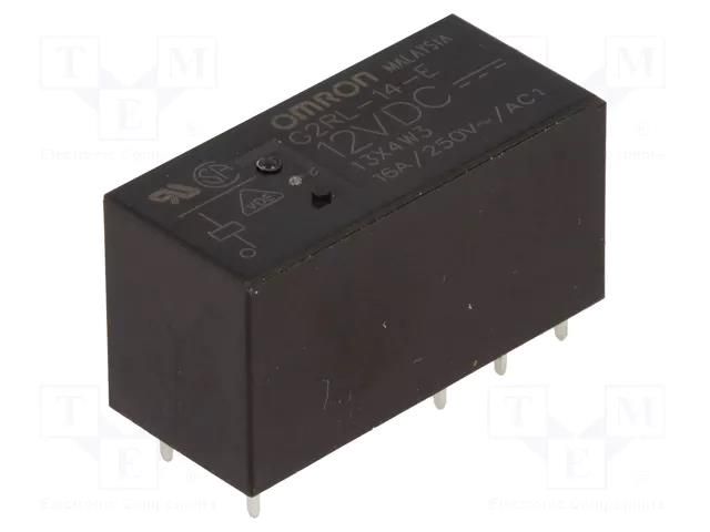 Relay: electromagnetic; SPDT; Ucoil: 12VDC; Icontacts max: 16A OMRON Electronic Components G2RL-14-E-12DC