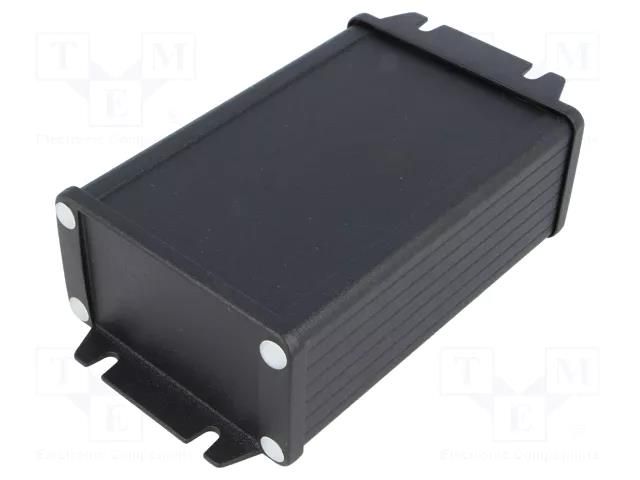 Enclosure: with panel; with fixing lugs; 1457; X: 84mm; Y: 120mm HAMMOND HM-1457K1202BK
