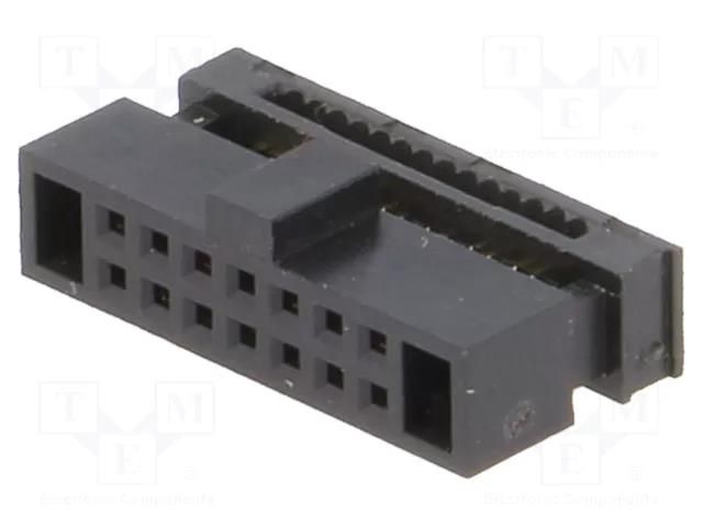 Connector: IDC; plug; female; PIN: 14; IDC; for ribbon cable; 1.27mm CONNFLY DS1017-01-14NA8