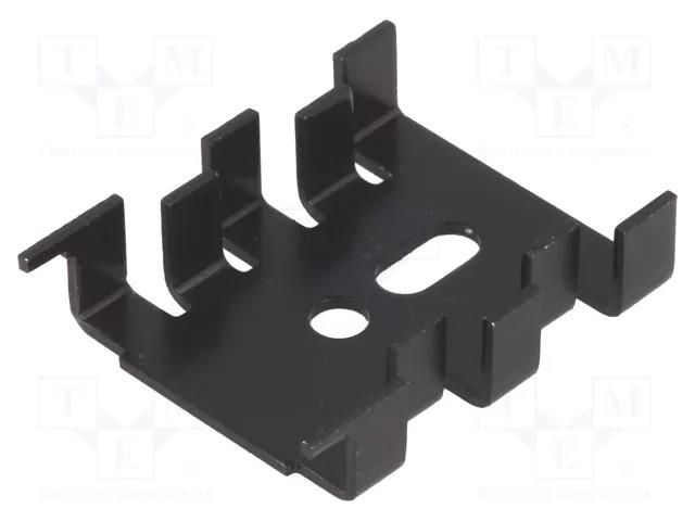 Heatsink: moulded; SOT32,TO220; black; L: 33mm; W: 25.4mm; H: 8mm FISCHER ELEKTRONIK FK212SACB