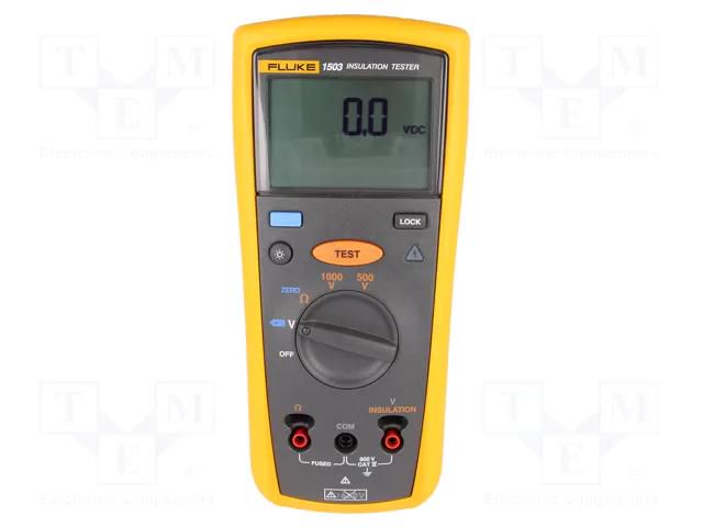 Meter: insulation resistance; LCD; VAC: 100mV÷600V; 50÷400Hz; IP40 FLUKE FLK-1503