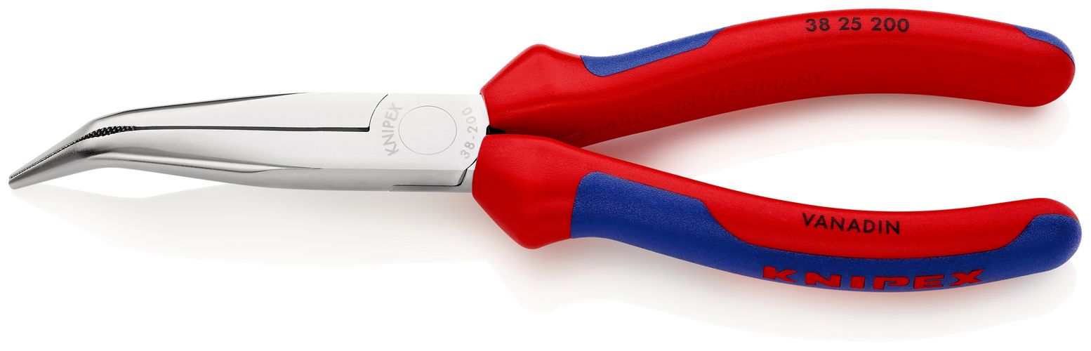 KNIPEX 38 25 200 Mechanics' Pliers with multi-component handles chrome-plated 200 mm 38 25 200 4003773043669