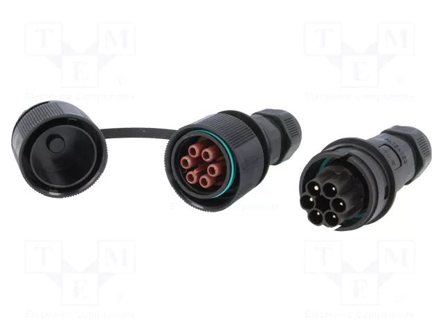 Connector: AC supply; screw terminal; male + female; TH405; 17.5A TECHNO THR.405.S6C