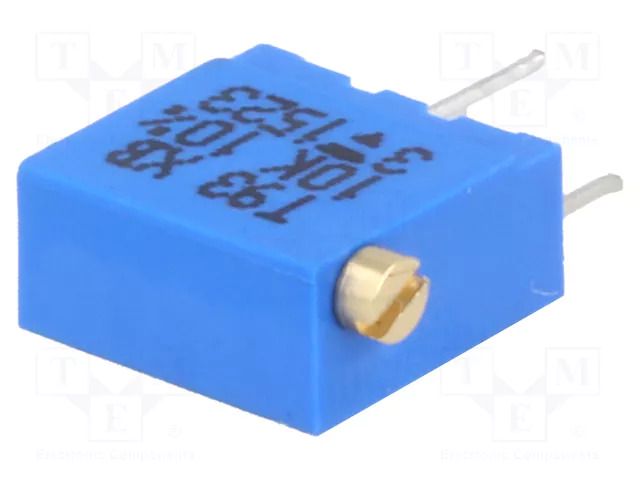 Potentiometer: mounting; multiturn; 10kΩ; 500mW; THT; ±10%; linear VISHAY T93XB10K