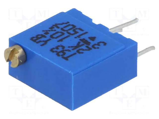 Potentiometer: mounting; multiturn; 2kΩ; 500mW; THT; ±10%; linear VISHAY T93YB2K