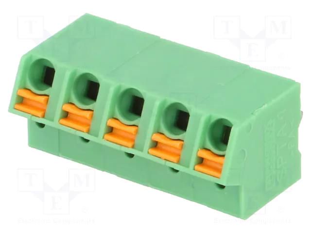 Connector: PCB terminal block; terminal; 9A; 320V; angled; on PCBs PHOENIX CONTACT SPTA1/5-5.0
